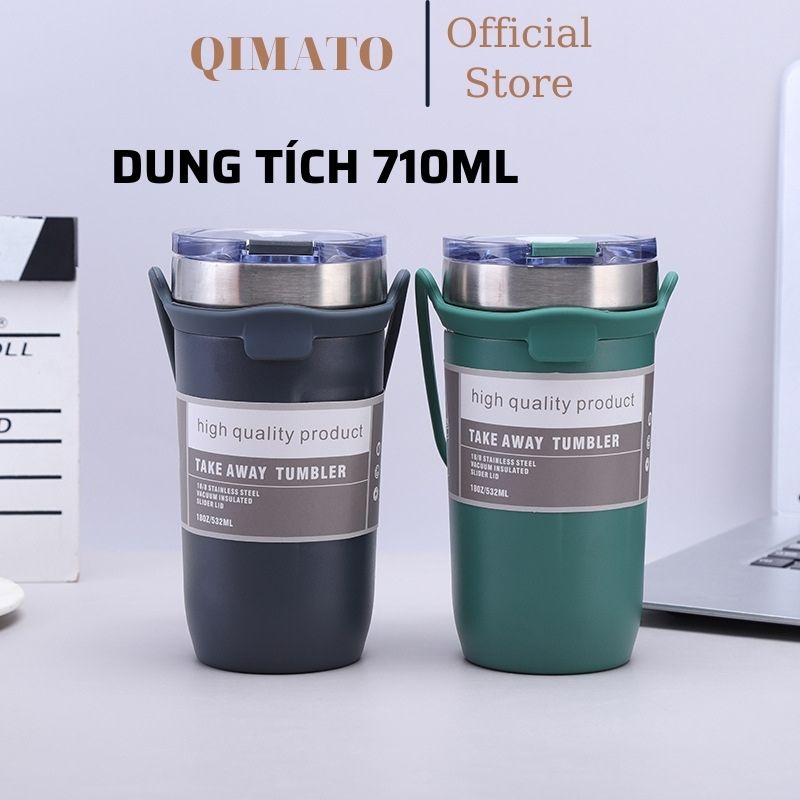 Ly giữ nhiệt đa năng T.Y.E.S.O có tay xách tiện lợi QIMATO