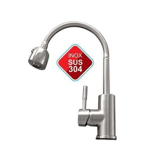 Vòi rửa chén nóng lạnh lò xo inox 304 + TẶNG KÈM 2 DÂY CẤP NƯỚC | BigBuy360 - bigbuy360.vn