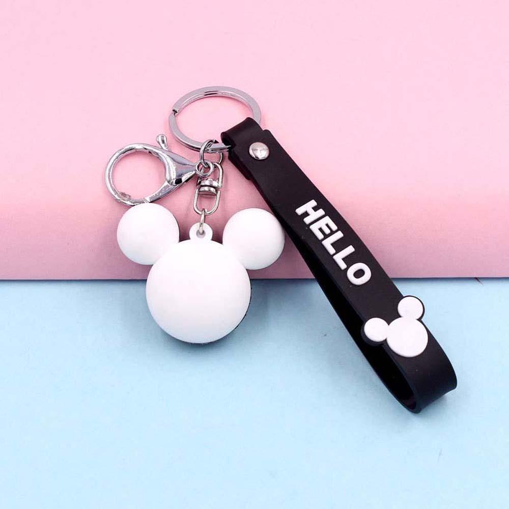 Móc Khóa Hình Chuột Mickey Hoạt Hình Bằng Kim Loại PVC