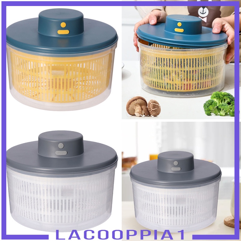 [Lacooppia1] Máy Quay Salad Điện Tử Nhanh Khô Hiệu Quả Cho Nhà Bếp