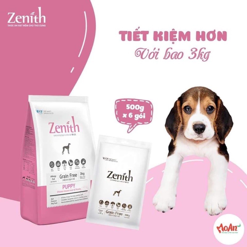 Thức ăn hạt mềm Zenith cho chó mèo Hàn Quốc