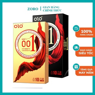 Olo bcs bao cao su siêu mỏng 001 nhiều gel bôi trơn kéo dài thời gian hộp 10 cái