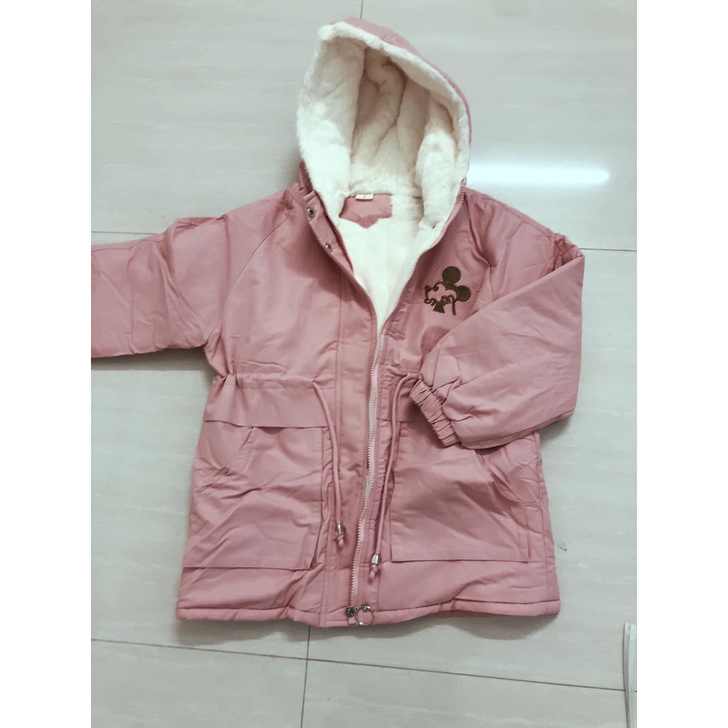 Áo parka lót lông baby size đại cho bé gái