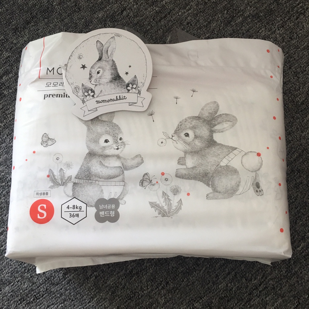 Bỉm quần/dán momo rabbit nội địa Hàn Quốc đủ size S36/M30boy-girl/L28/XL22/XXL18