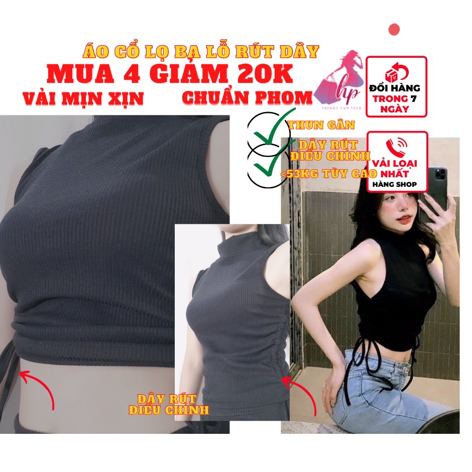 Áo ba lỗ cổ lọ mặc được 2 kiểu ôm body phong cách hàn quốc mẫu mới dễ thương thời trang nữ 2021