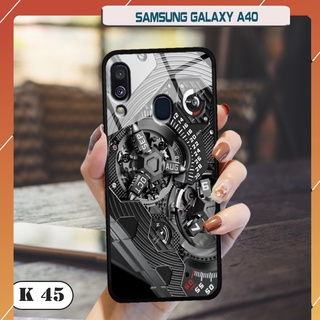 Ốp lưng kính cường lực cho điện thoại Samsung Galaxy A40