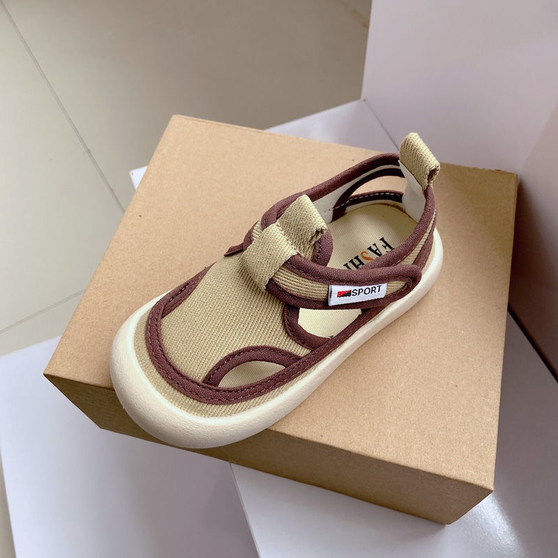 Giày sandal Vải canvas Thời Trang Xuân Hè Cho Bé Trai