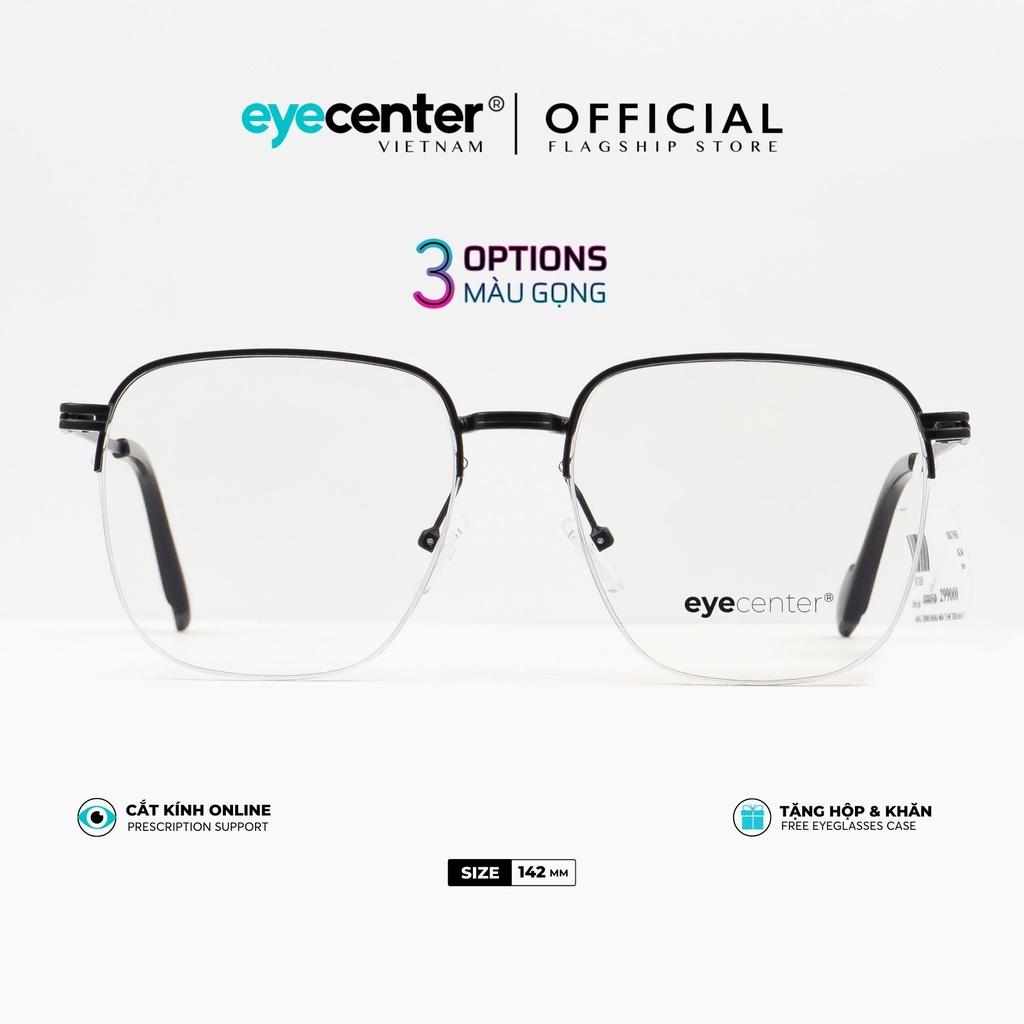 Gọng kính cận nam nữ chính hãng EYECENTER K34S kim loại chống gỉ nhập khẩu by Eye Center Vietnam