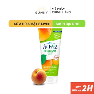 Sữa rửa mặt tẩy tế bào chết tươi mát chiết xuất mơ ST.IVES 170g