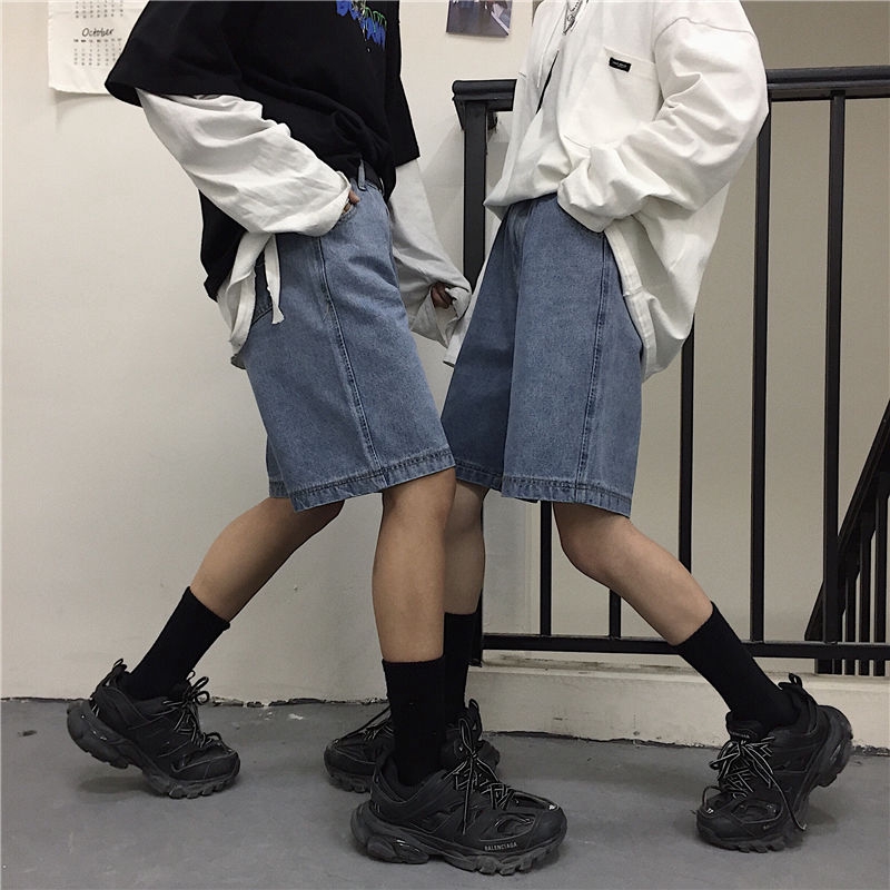 Quần Short Denim Dáng Rộng Thời Trang Mùa Hè Năng Động | BigBuy360 - bigbuy360.vn