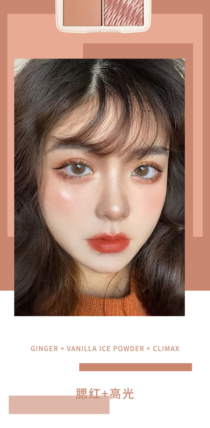 (hàng Mới Về) Phấn Má Hồng Hai Màu Bắt Sáng Trang Điểm Chuyên Nghiệp Xiaoyuwan Novo | BigBuy360 - bigbuy360.vn