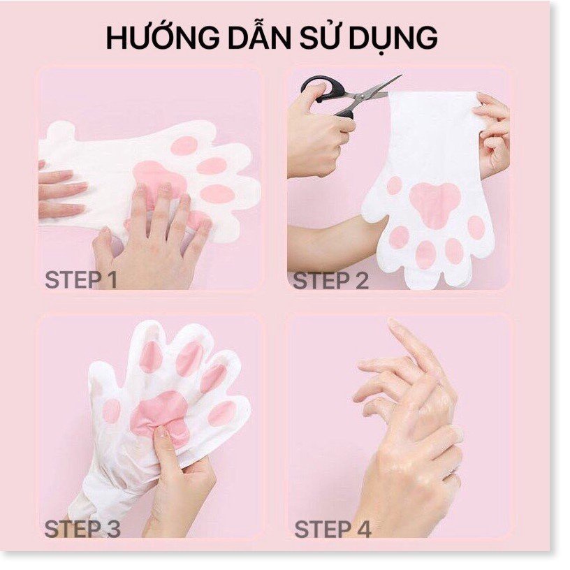 Mặt Nạ Tay Chân Mèo Chongzi Ủ Tay Dưỡng Ẩm, Cải Thiện Nứt Tay Chân, Làm Mềm Mịn, Trắng Da, Mờ Vết Thâm - vibesvietnam