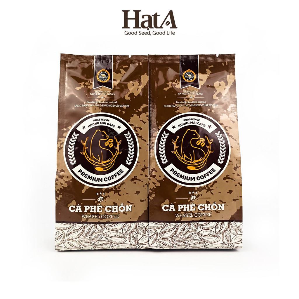 Cà phê chồn Hương Mai Cafe Premium Weasel Coffee nguyên chất hương thơm đậm đà 250gr