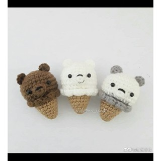 Móc khoá we bare bears 3 chú gấu