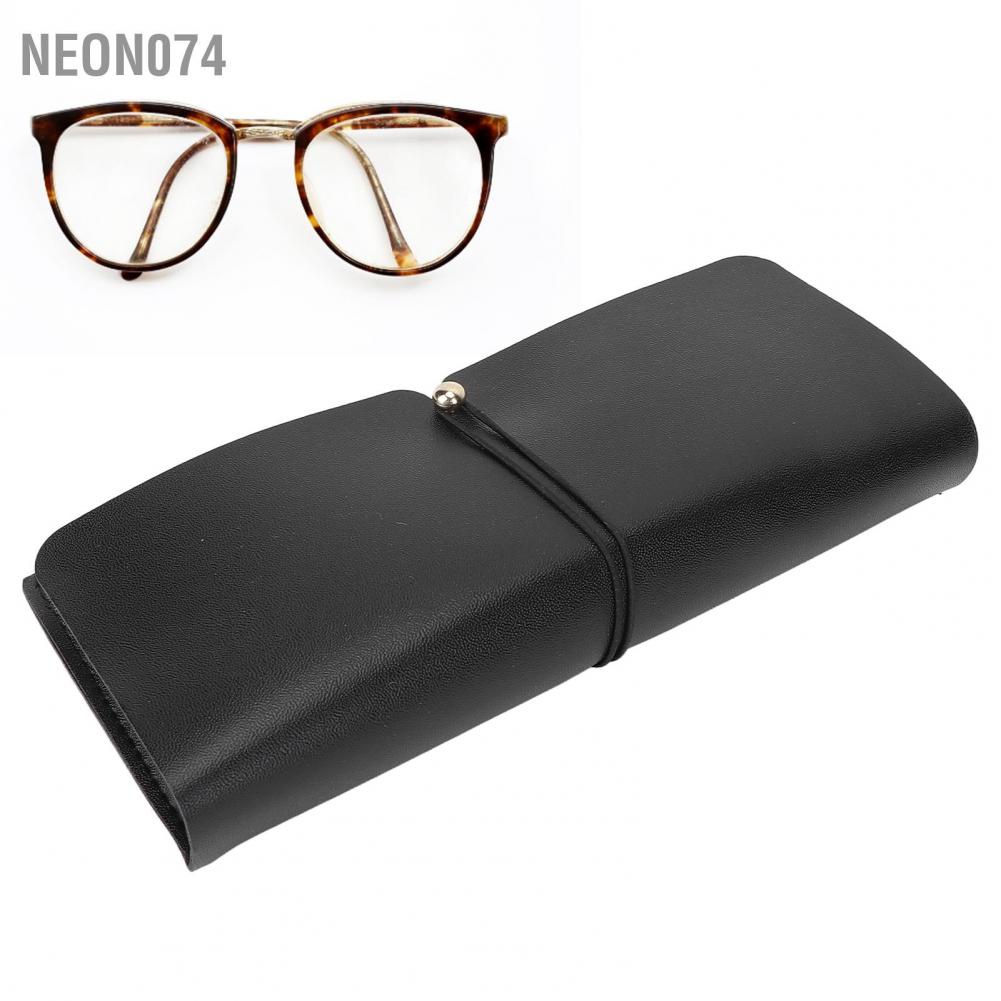 Neon074 Hộp đựng kính đeo mắt Da PU Đơn giản  thời trang hợp Kính bảo hộ cho nhân viên văn phòng Sinh