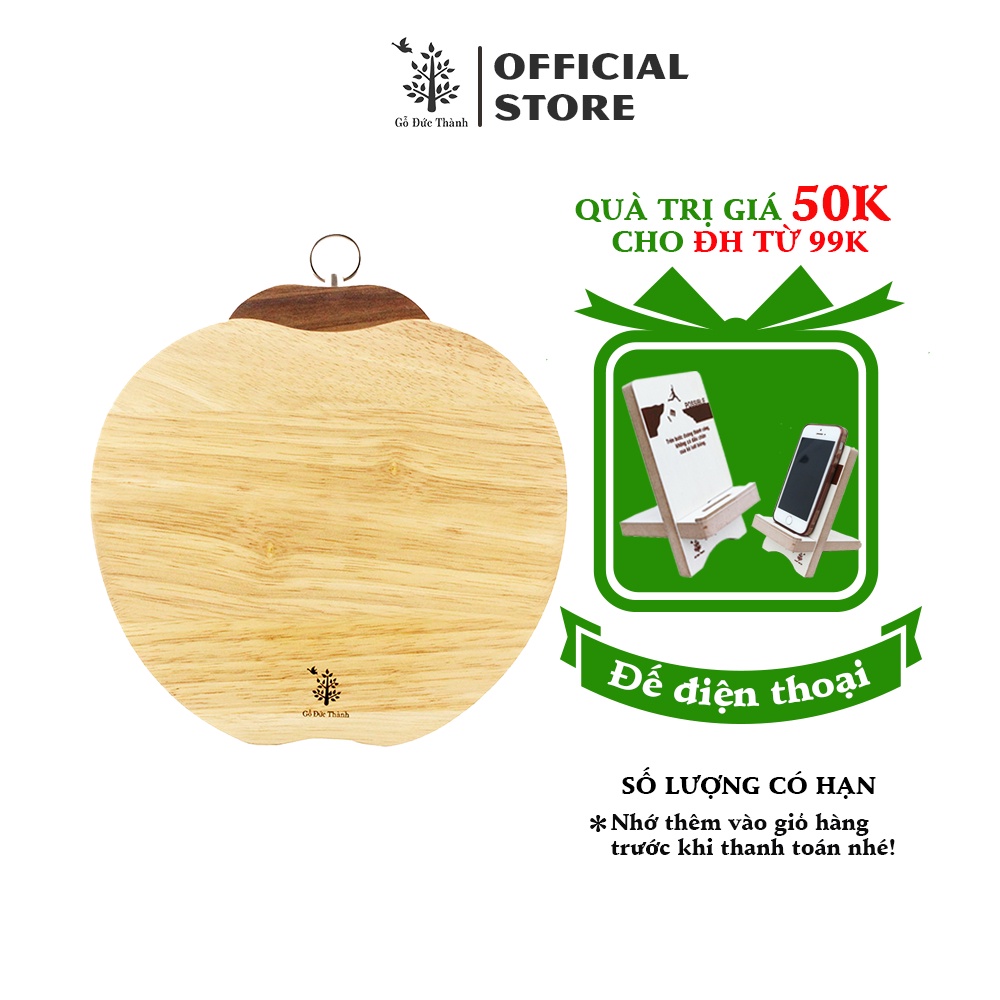 Thớt gỗ hình quả cà chua Gỗ Đức Thành 02831