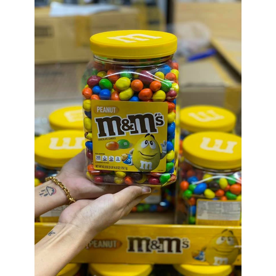 KẸO SOCOLA M&amp;M HỘP 1.7KG MỸ CHÍNH HÃNG - 7984