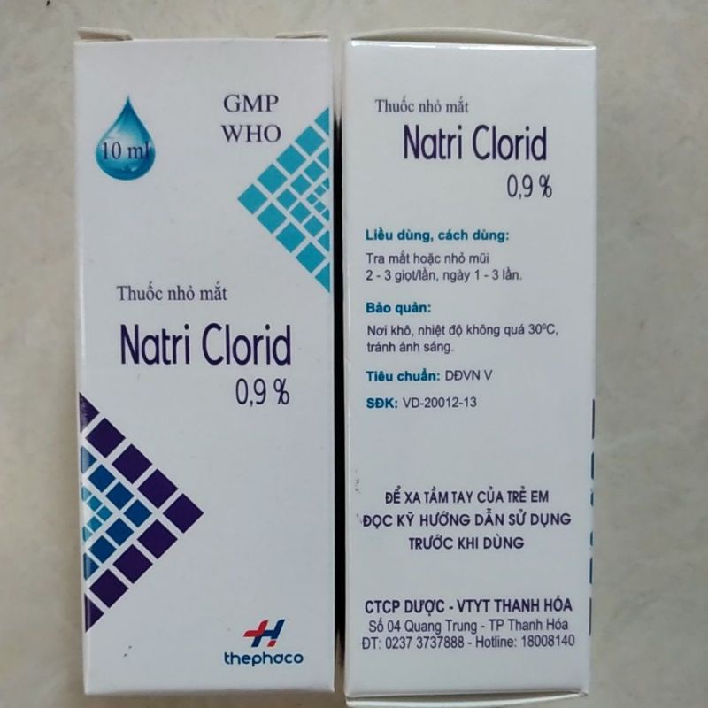 Combo 10 lọ nước muối sinh lý rửa mắt mũi NaCl 0,9% Nam Hà - Nước muối HẢI PHÒNG - Thanh Hóa - HCM