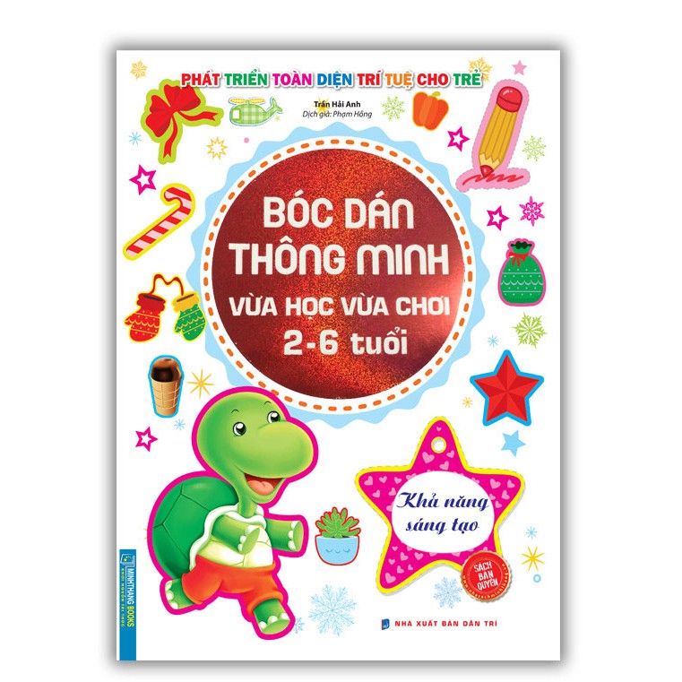 Sách Bóc Dán Thông Minh Vừa Học Vừa Chơi 2-6 tuổi (Bộ 4 Cuốn)