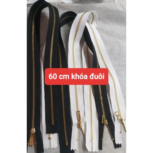 12 sợi dây kéo răng vàng HKK
