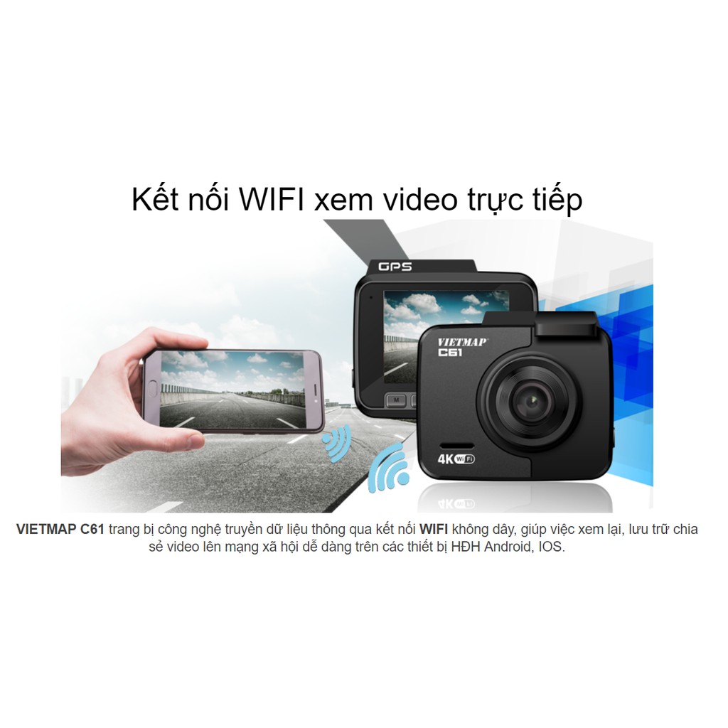 Camera Hành Trình Vietmap C61 - Kèm Thẻ Nhớ 64gb | BigBuy360 - bigbuy360.vn