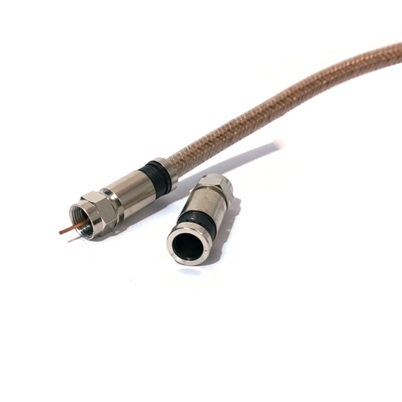 Chuôi vặn giắc RF Angten TV Cổ bấm cáp Angten TV OD-7.5mm