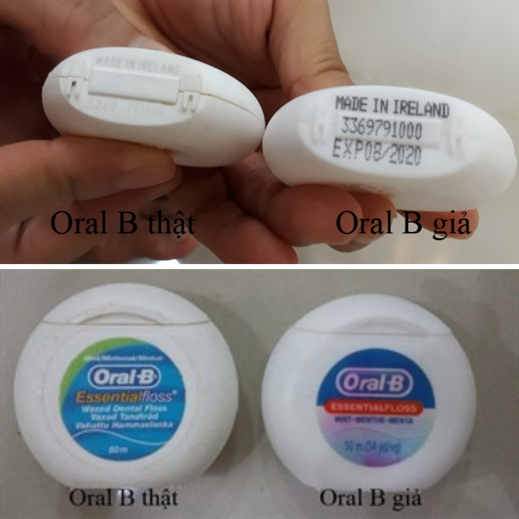 Chỉ Nha Khoa Cao Cấp Oral-B Essential Floss 50m chính hãng sản xuất tại Ireland