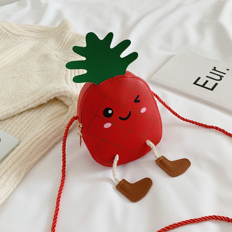 Túi đeo chéo trái cây nhiều màu - Túi đeo chéo hình trái thơm nhiều màu