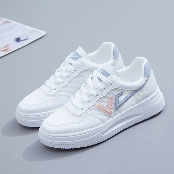Giày Nữ, Giày Sneaker Nữ G15 Màu Trắng Hot 2021 Phong Cách Hàn Quốc Đi Học Đi Chơi | BigBuy360 - bigbuy360.vn