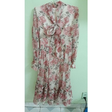 Đầm hoa voan Loulys (thanh lý)