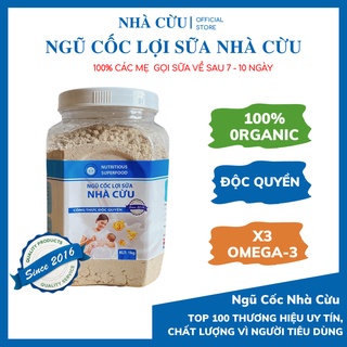 Ngũ cốc lợi sữa Nhà Cừu Organic Gấp 3 Omega3 hộp 1kg với 13 loại hạt