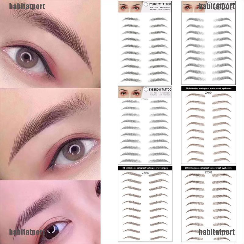 (hàng Mới Về) Miếng Dán Lông Mày Giả 6d 7 Ngày Trang Điểm Tiện Dụng | BigBuy360 - bigbuy360.vn