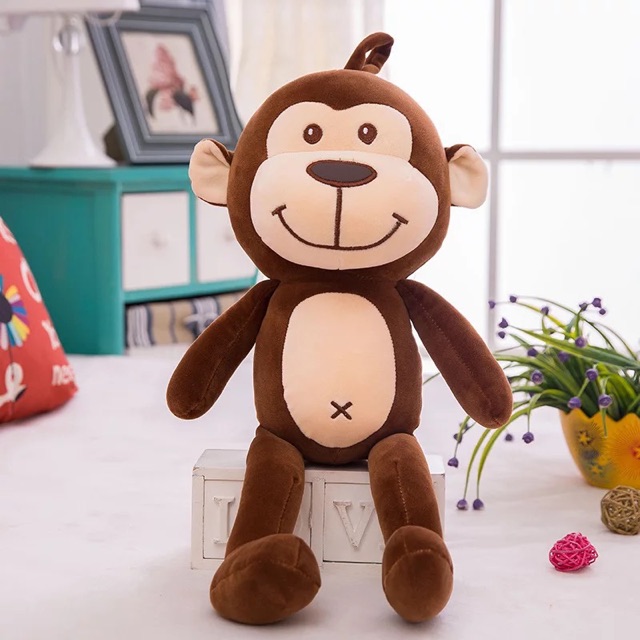 [RẺ VÔ ĐỊCH] THÚ BÔNG KHỈ NÂU CHẤT BÔNG MỀM MINISO