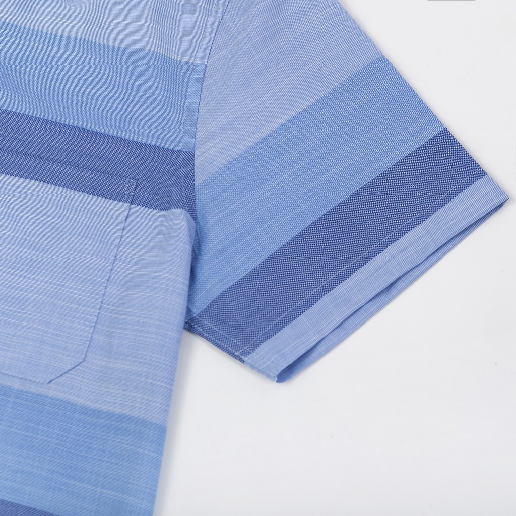 Áo Sơ Mi Nam Công Sở Trung Niên Thương Hiệu Anton Ngắn Tay Vải Sợi Tre Kẻ Caro Xanh Dương - GD566 | BigBuy360 - bigbuy360.vn