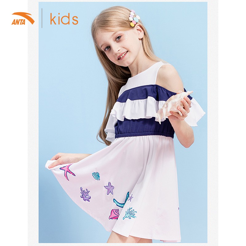 Váy liền bé gái Anta Kids 362027397-1