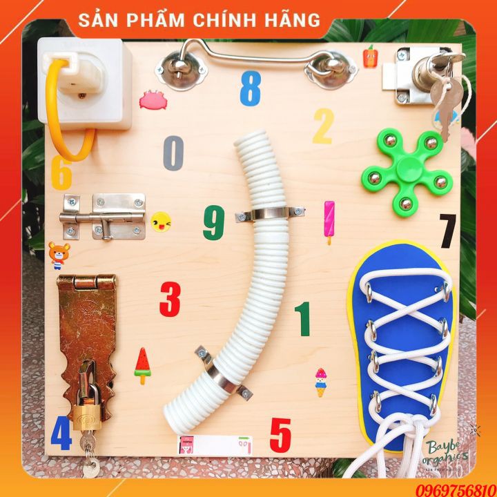 FREE SHIP  Bảng bận rộn, đồ chơi giáo dục montessori, busy board, giáo cụ mầm non, phương pháp montessori