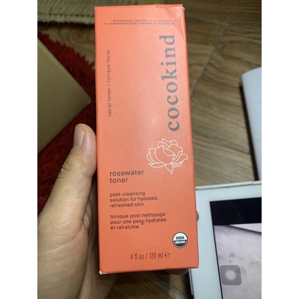 (120ml) toner nước hoa hồng Cocokind