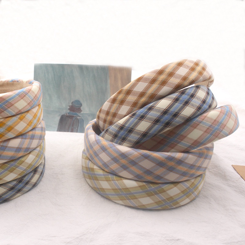 Băng Đô Bản Rộng Họa Tiết Kẻ Sọc Thời Trang Cho Nữ