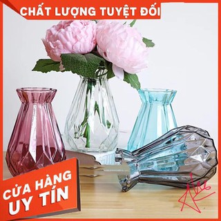 Bình Hoa Thủy Tinh Kim Cương Cao 15cm MS2 JH-10011-NN - LỘC PHÁT