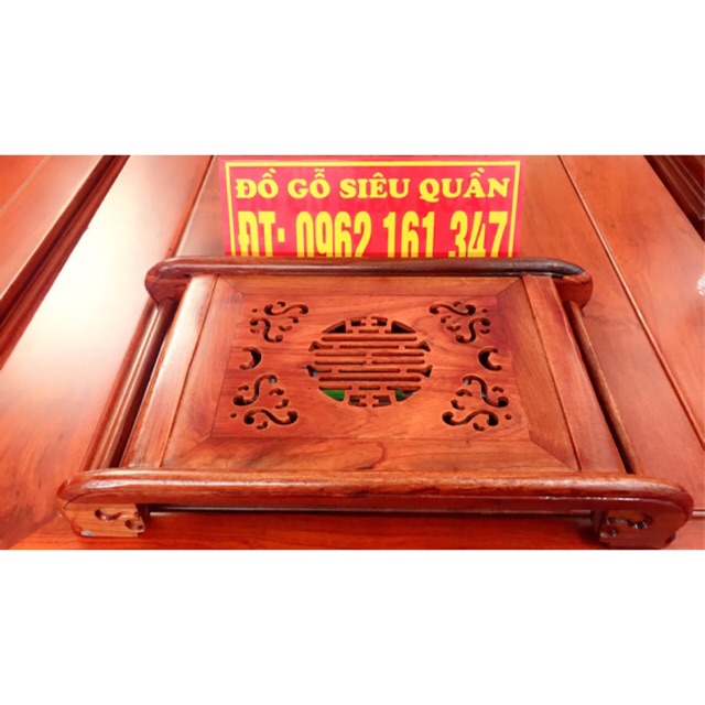 Khay trà gỗ hương