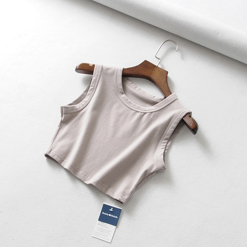 Áo Croptop Sát Nách Màu Trắng Đen Phong Cách punk Hàn Quốc Thời Trang Mùa Hè Cho Nữ | BigBuy360 - bigbuy360.vn