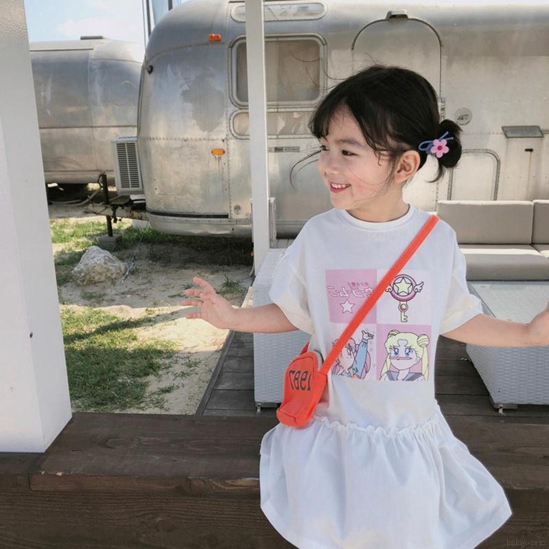 Đầm Bé Gái In Hình