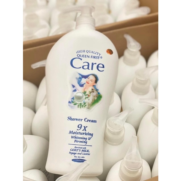 Sữa Tắm Dê White Care 9X 1200ml Sáng Mịn Hơn Thơm Lâu Hơn