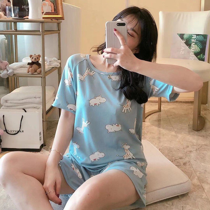 Bộ Đồ Ngủ Nữ Pijama Đồ Ngủ Nữ Cotton Mặc Nhà Dễ Thương Thun Mềm Mịn BDN05 | BigBuy360 - bigbuy360.vn