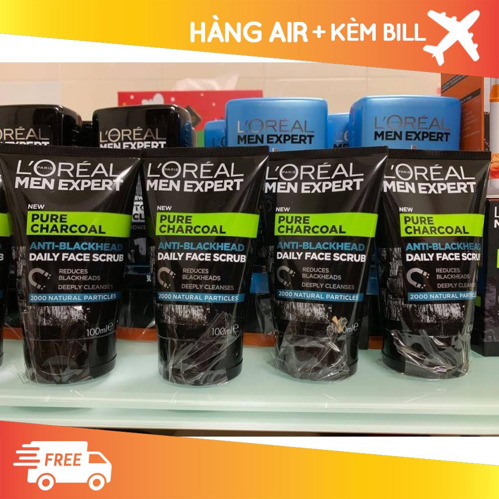 [ HOT SALE ] Sữa rữa mặt L'OREAL MEN EXPERT Than hoạt tính chống lại mụn đầu đen- Dành cho nam giới