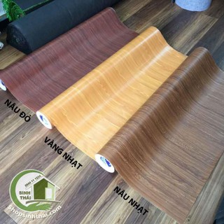 Giấy dán tường vân gỗ, [ 50cm x khổ 1,2m ] có sẵn keo