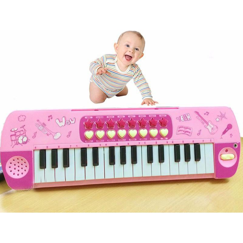 Xả hàng Đàn organ đồ chơi cho bé tặng kèm mic xinh xắn M3206