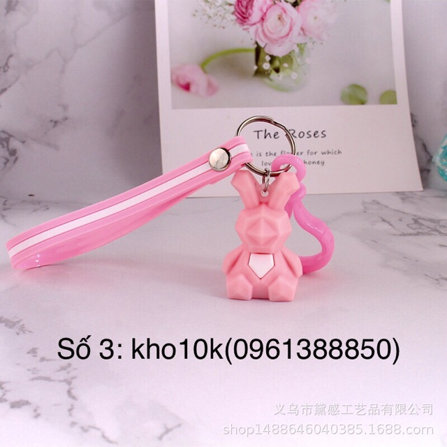 Sỉ 10 móc khoá hoạt hình panda khủng long kỳ lân búp bê hot trend  69k