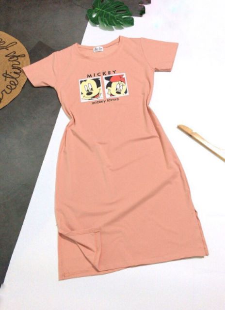 Đầm suông THUN THÁI in hoạt hình (bao chất đẹp) | BigBuy360 - bigbuy360.vn