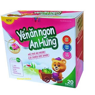 Yến Ăn Ngon An Hưng hỗ trợ ăn ngon cải thiện sức khỏe, hỗ trợ kén ăn, kích thích ăn ngon, người suy nhược, ăn k ngon